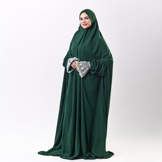 One-Piece Green Dantelle Prayer Dress