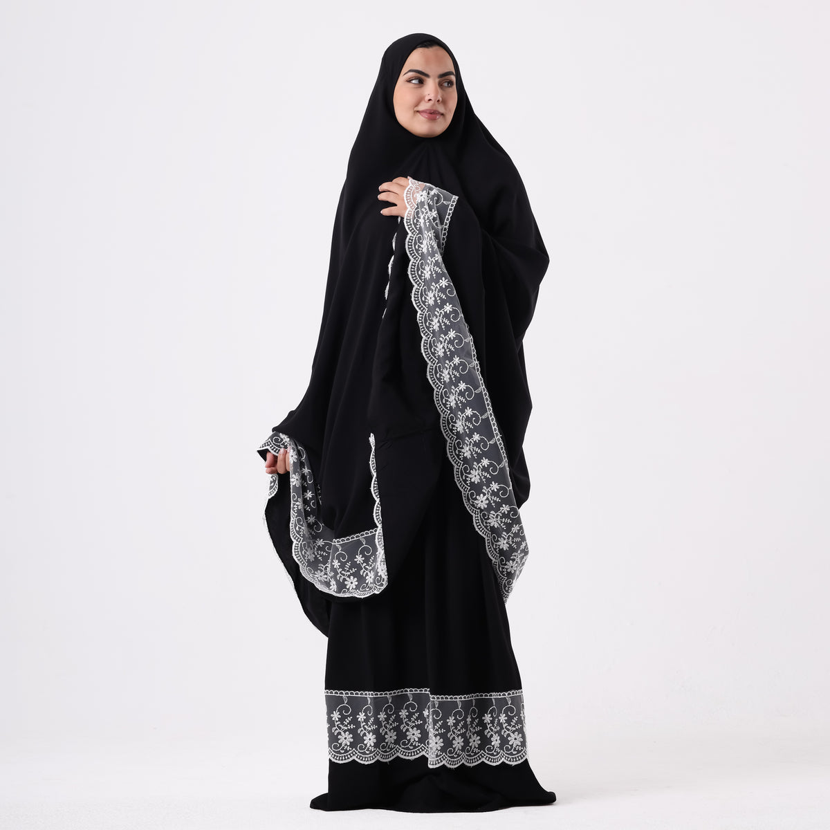 Two-Piece Black Dantelle Prayer Dress