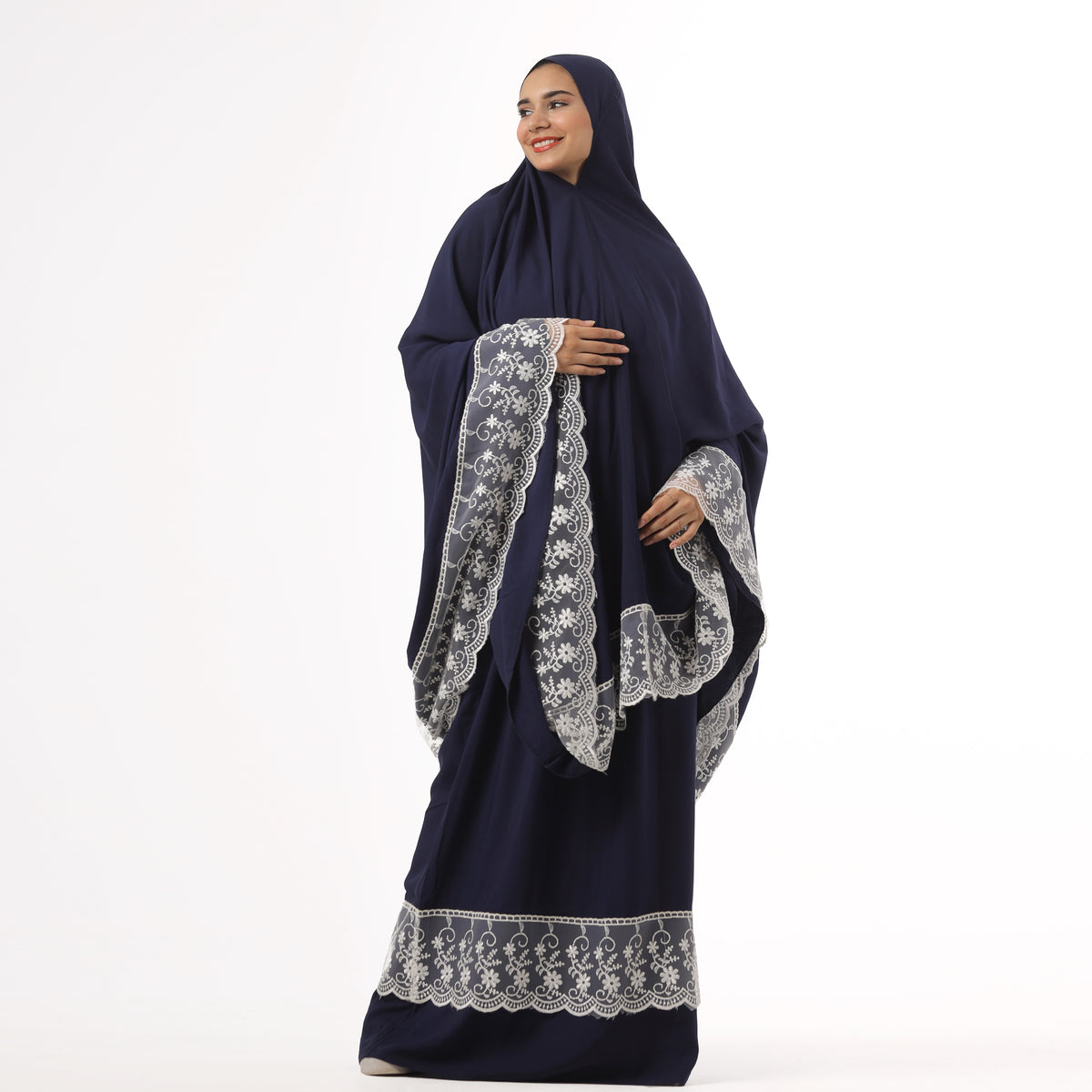 Two-Piece Navy Dantelle Prayer Dress