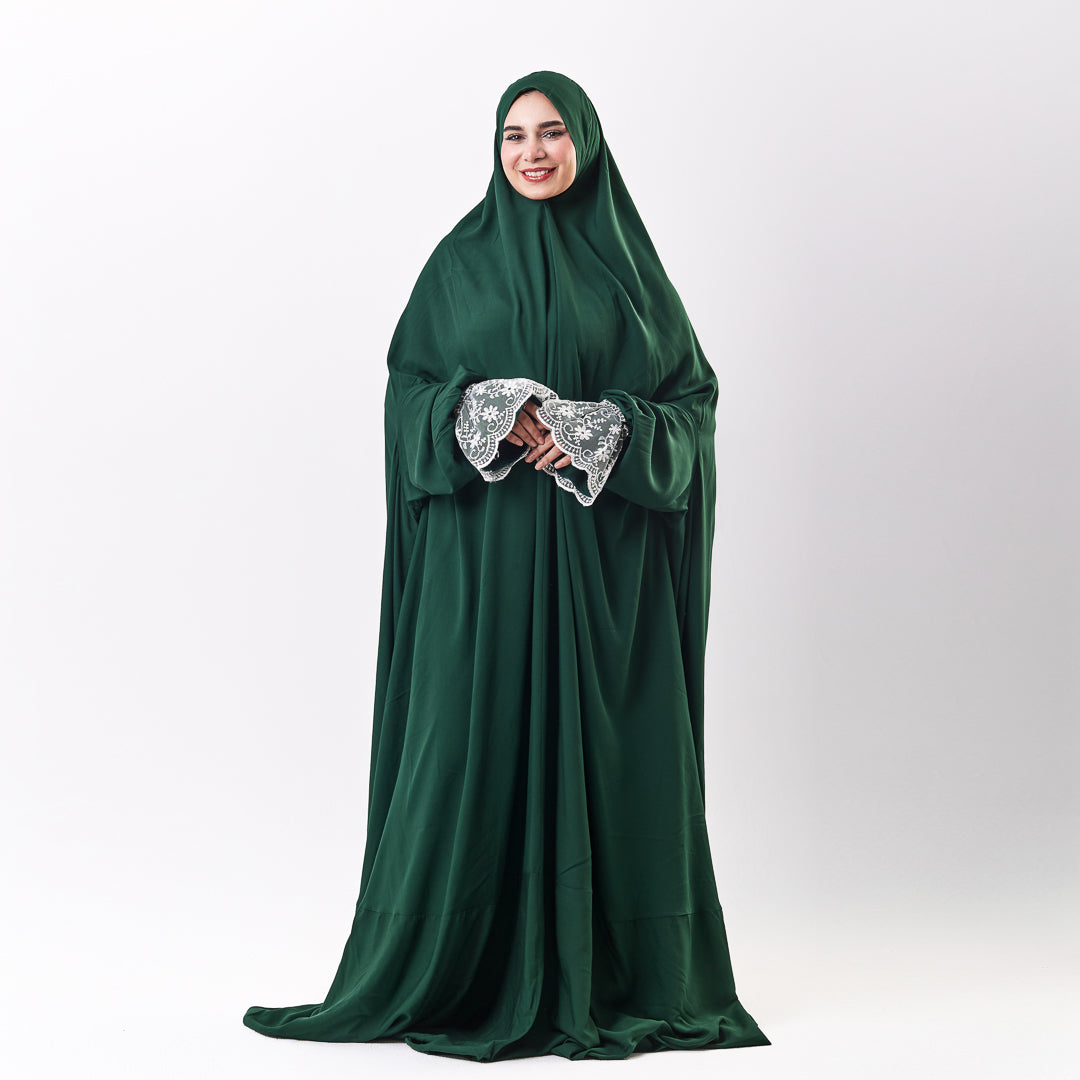 One-Piece Green Dantelle Prayer Dress
