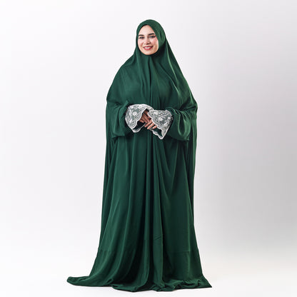 One-Piece Green Dantelle Prayer Dress