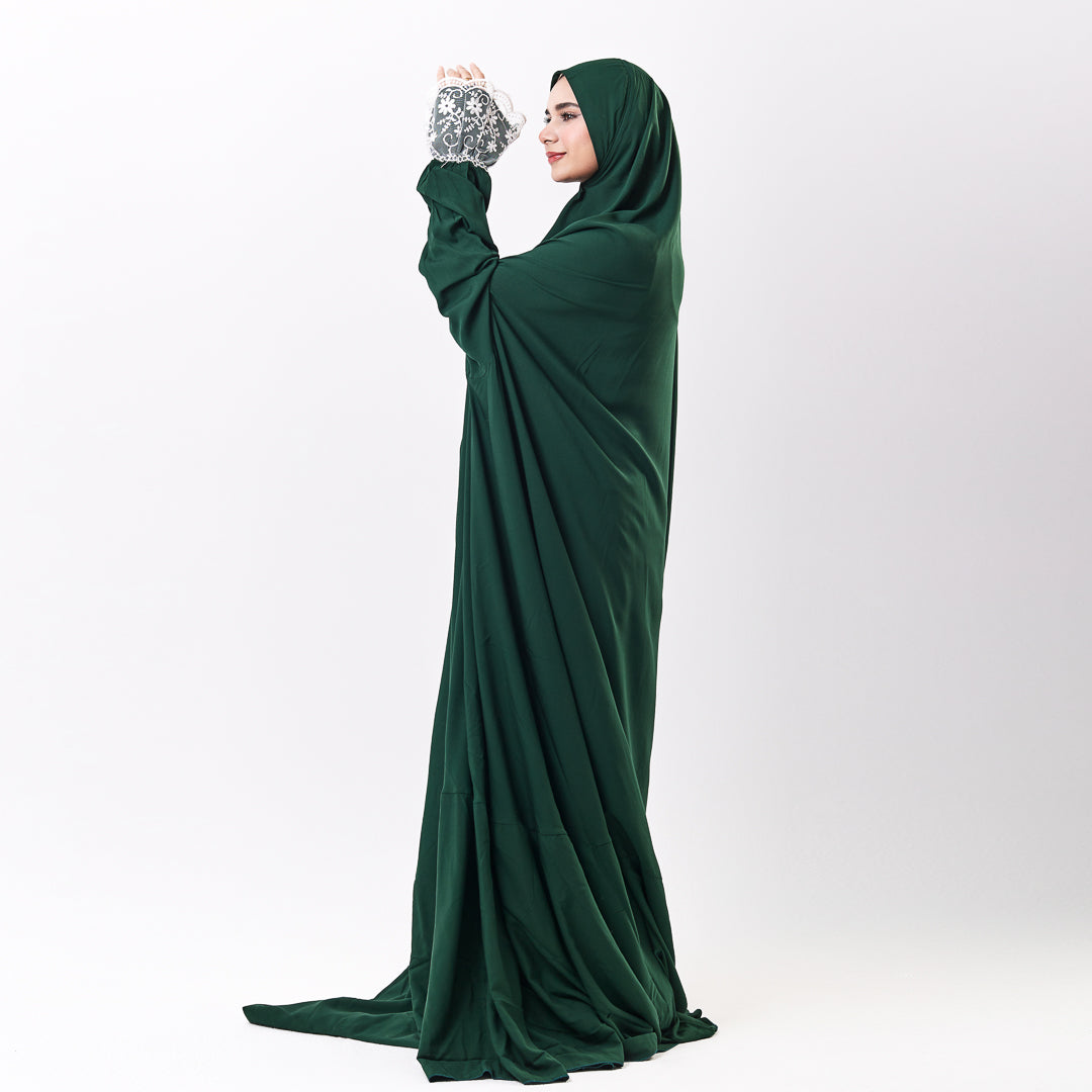 One-Piece Green Dantelle Prayer Dress