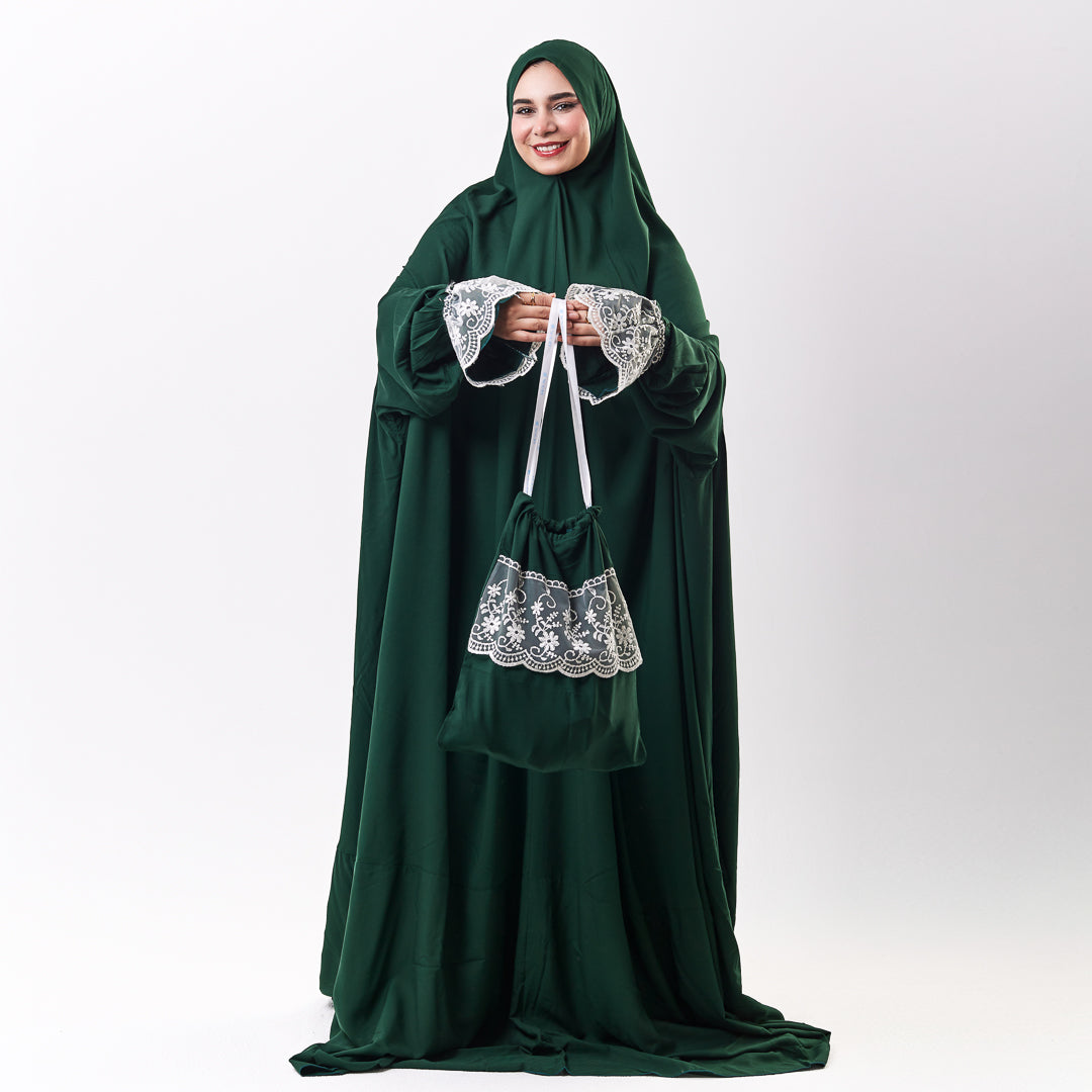 One-Piece Green Dantelle Prayer Dress