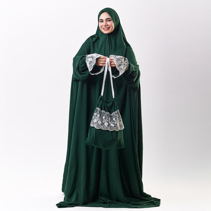 One-Piece Green Dantelle Prayer Dress