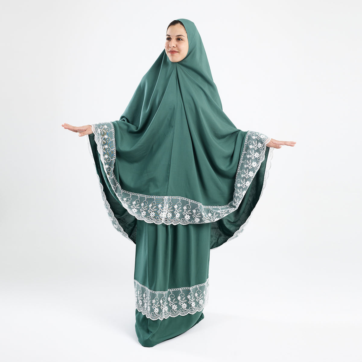 Two-Piece Mint Dantelle Prayer Dress