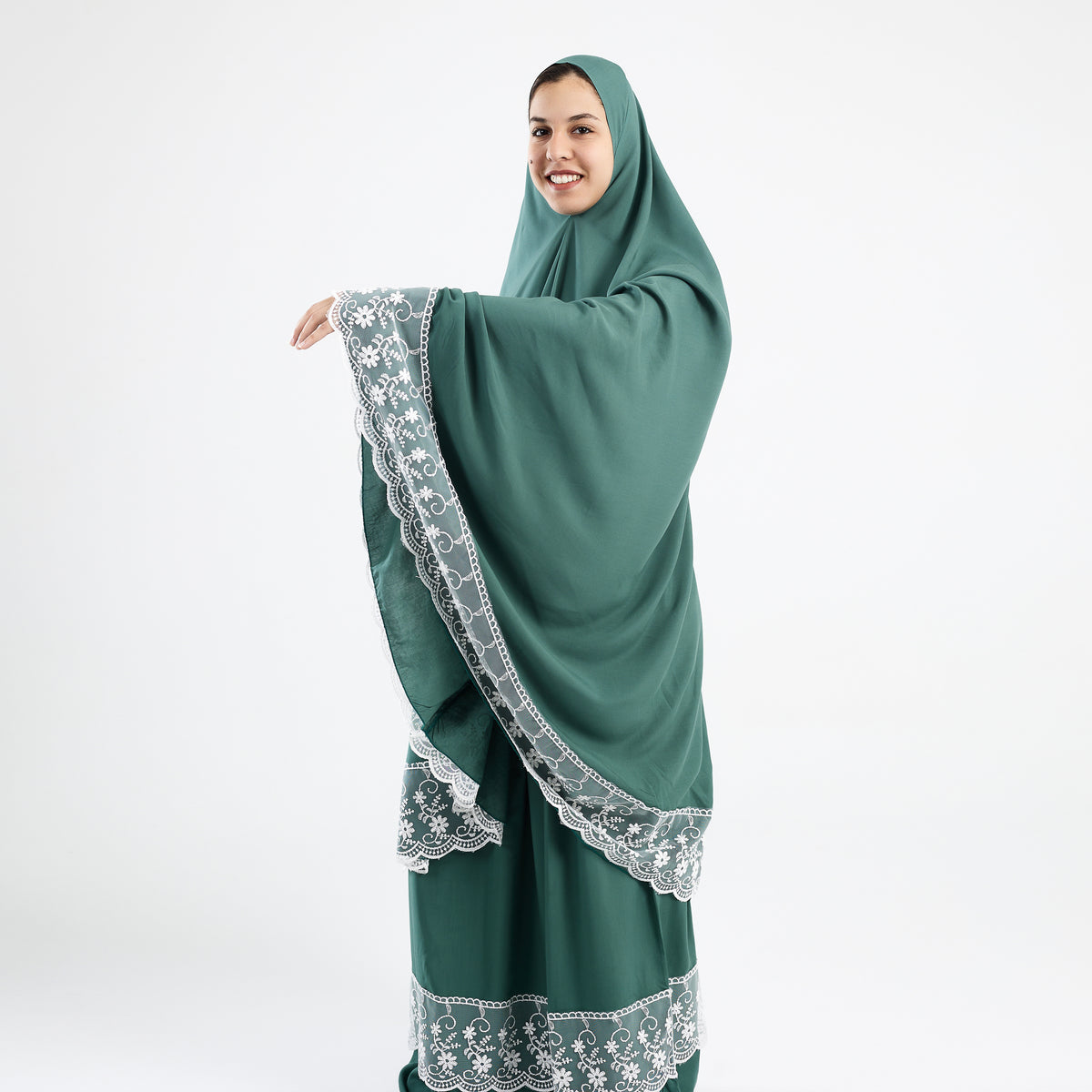 Two-Piece Mint Dantelle Prayer Dress