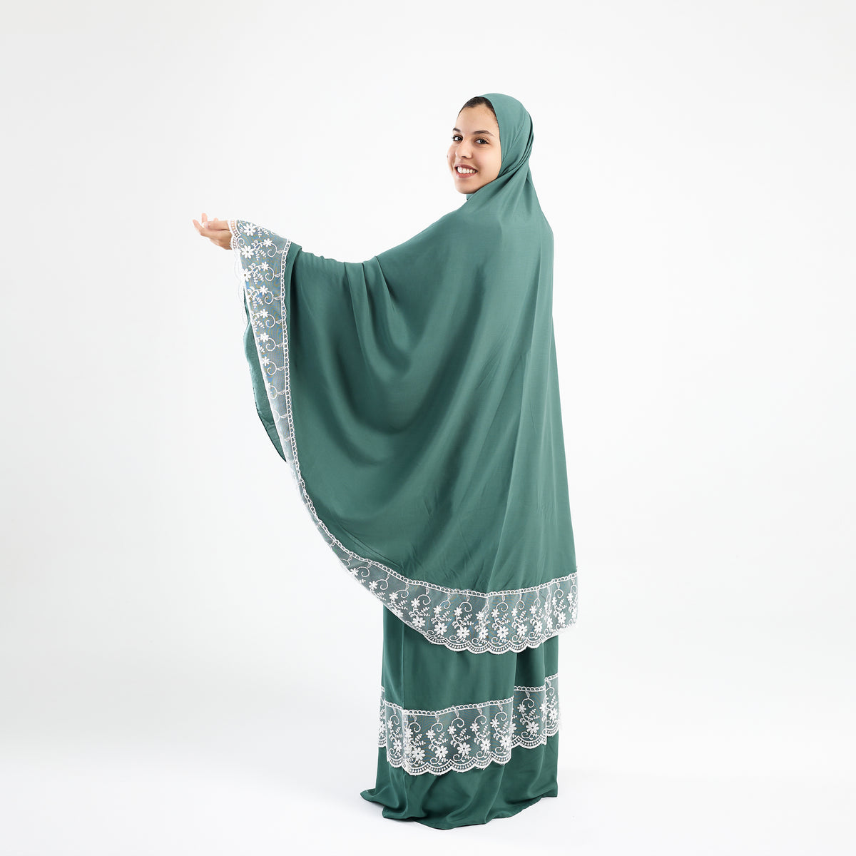 Two-Piece Mint Dantelle Prayer Dress