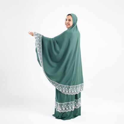 Two-Piece Mint Dantelle Prayer Dress