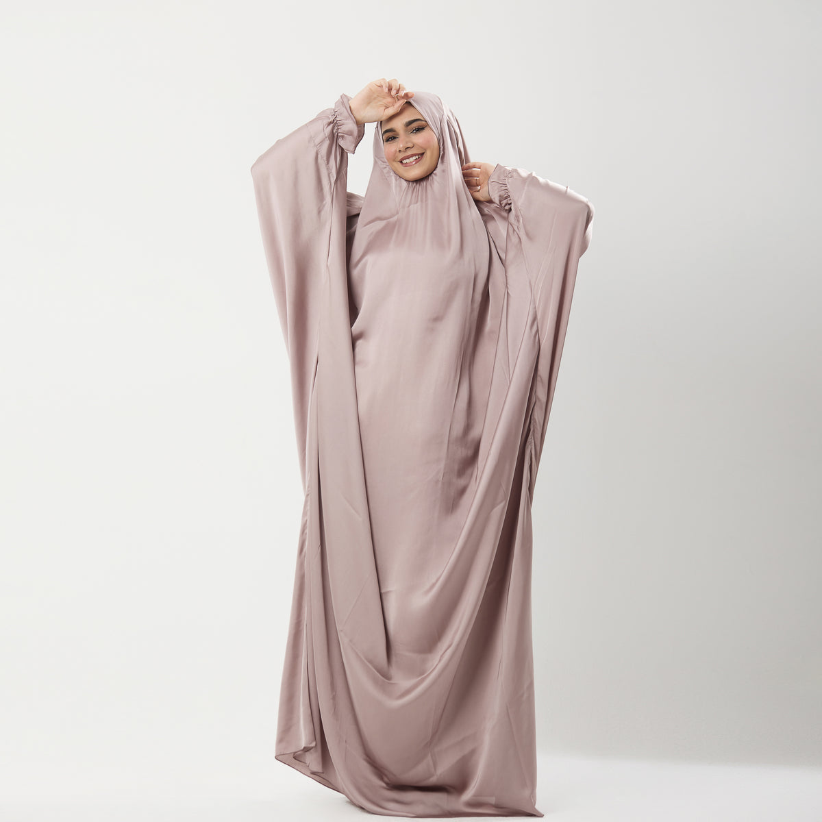 Rose Satin Prayer Dress