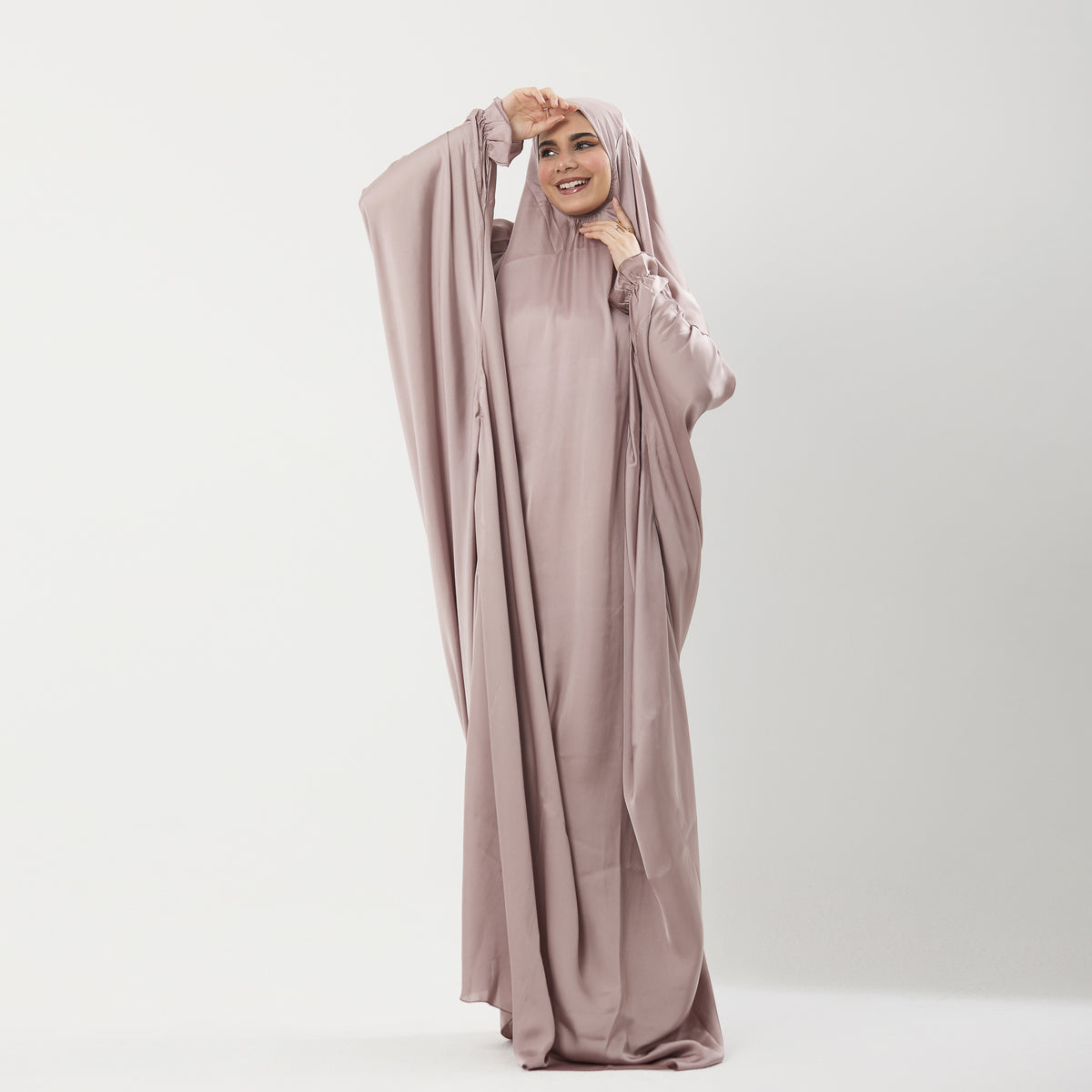 Rose Satin Prayer Dress