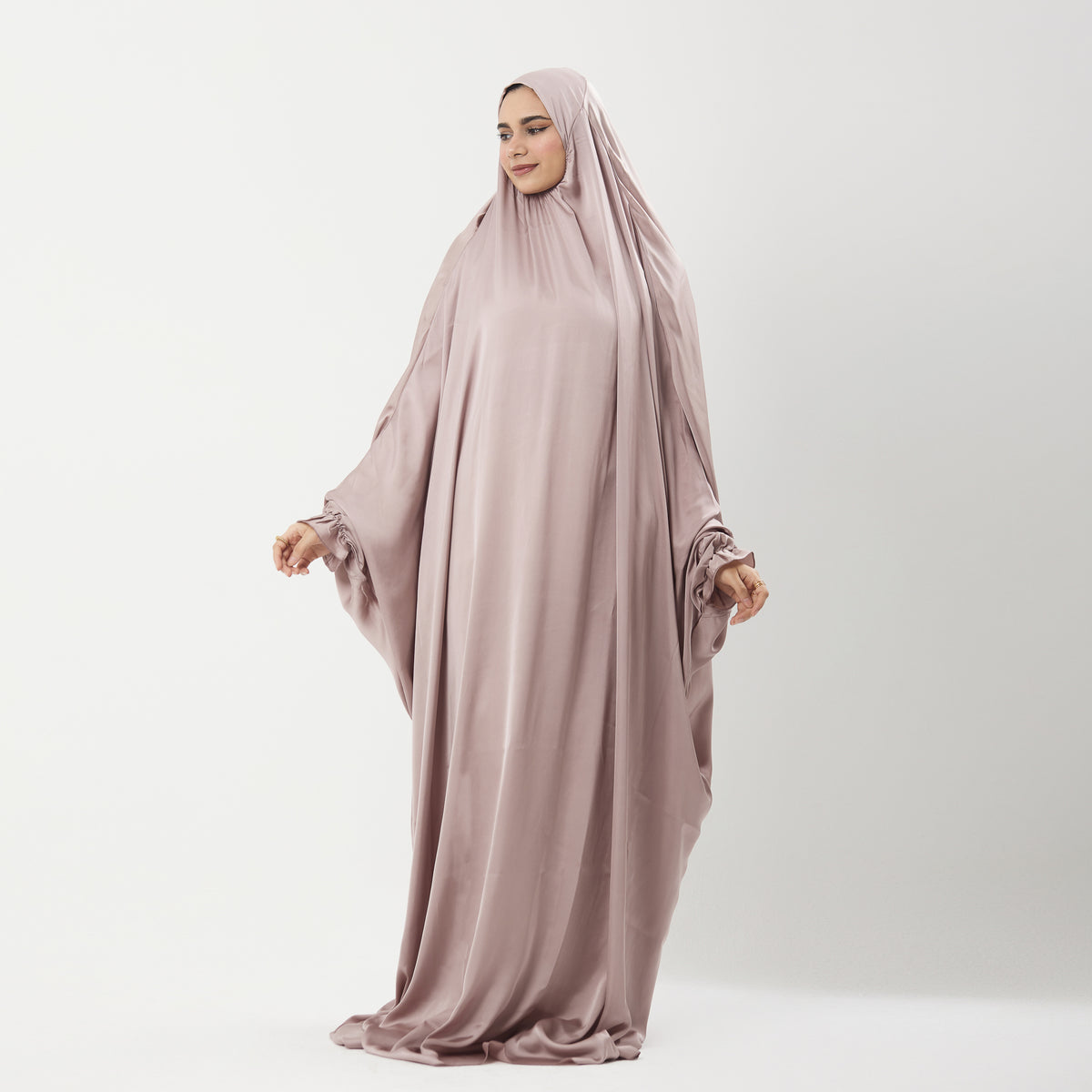 Rose Satin Prayer Dress