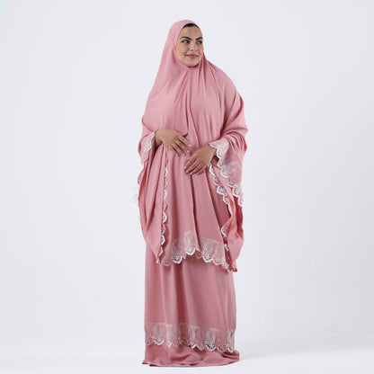 Two-Piece Pink Dantelle Prayer Dress