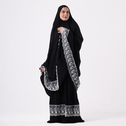 Two-Piece Black Dantelle Prayer Dress