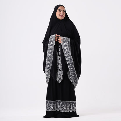Two-Piece Black Dantelle Prayer Dress