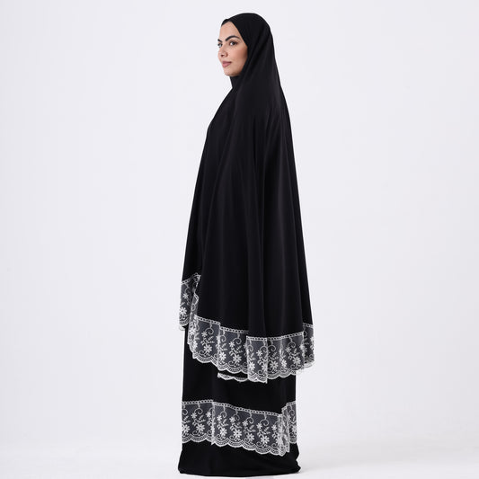 Two-Piece Black Dantelle Prayer Dress