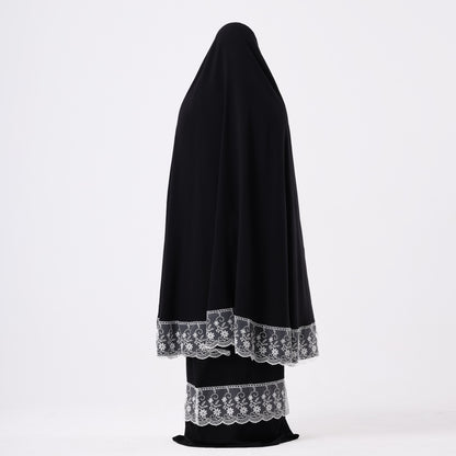 Two-Piece Black Dantelle Prayer Dress