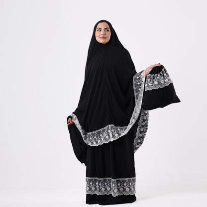 Two-Piece Black Dantelle Prayer Dress