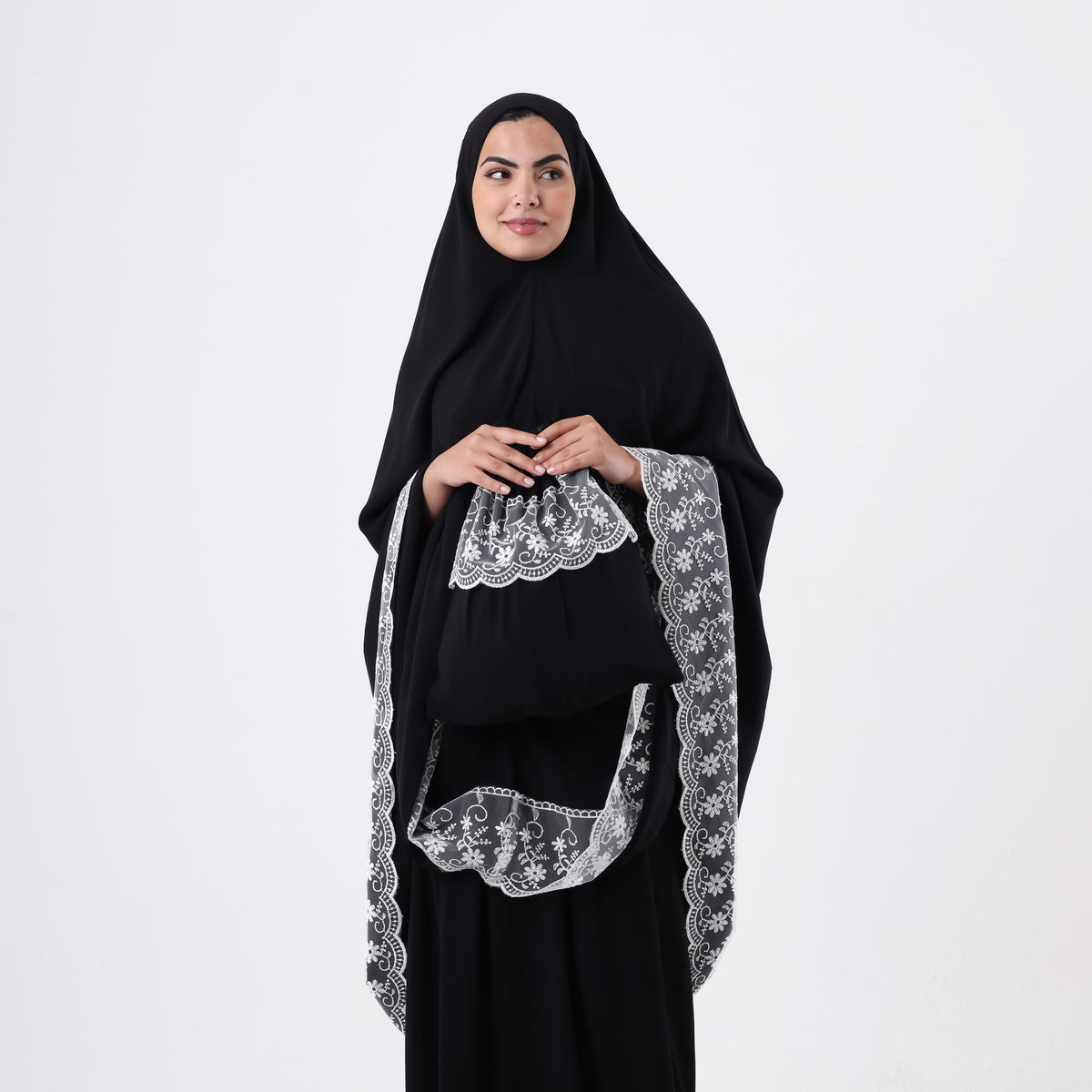 Two-Piece Black Dantelle Prayer Dress