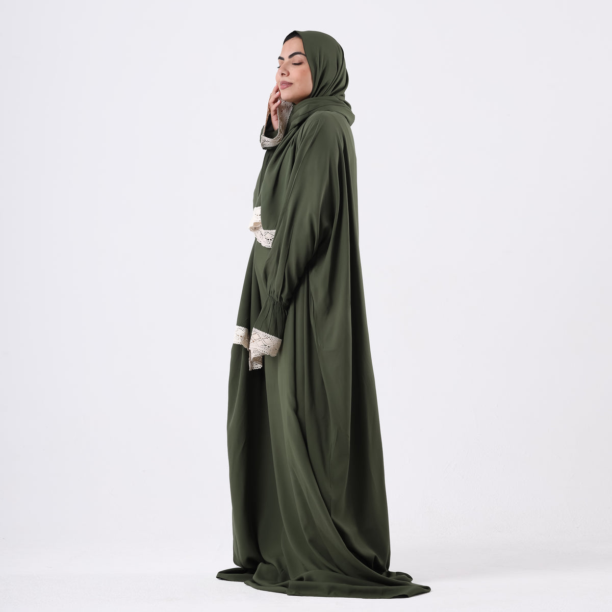 One-Piece Olive Prayer Dress