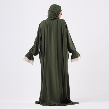 One-Piece Olive Prayer Dress