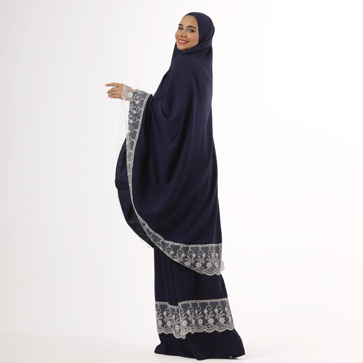 Two-Piece Navy Dantelle Prayer Dress