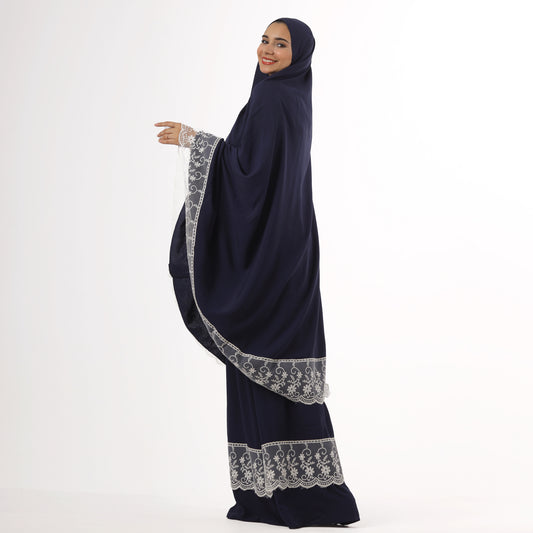 Two-Piece Navy Dantelle Prayer Dress