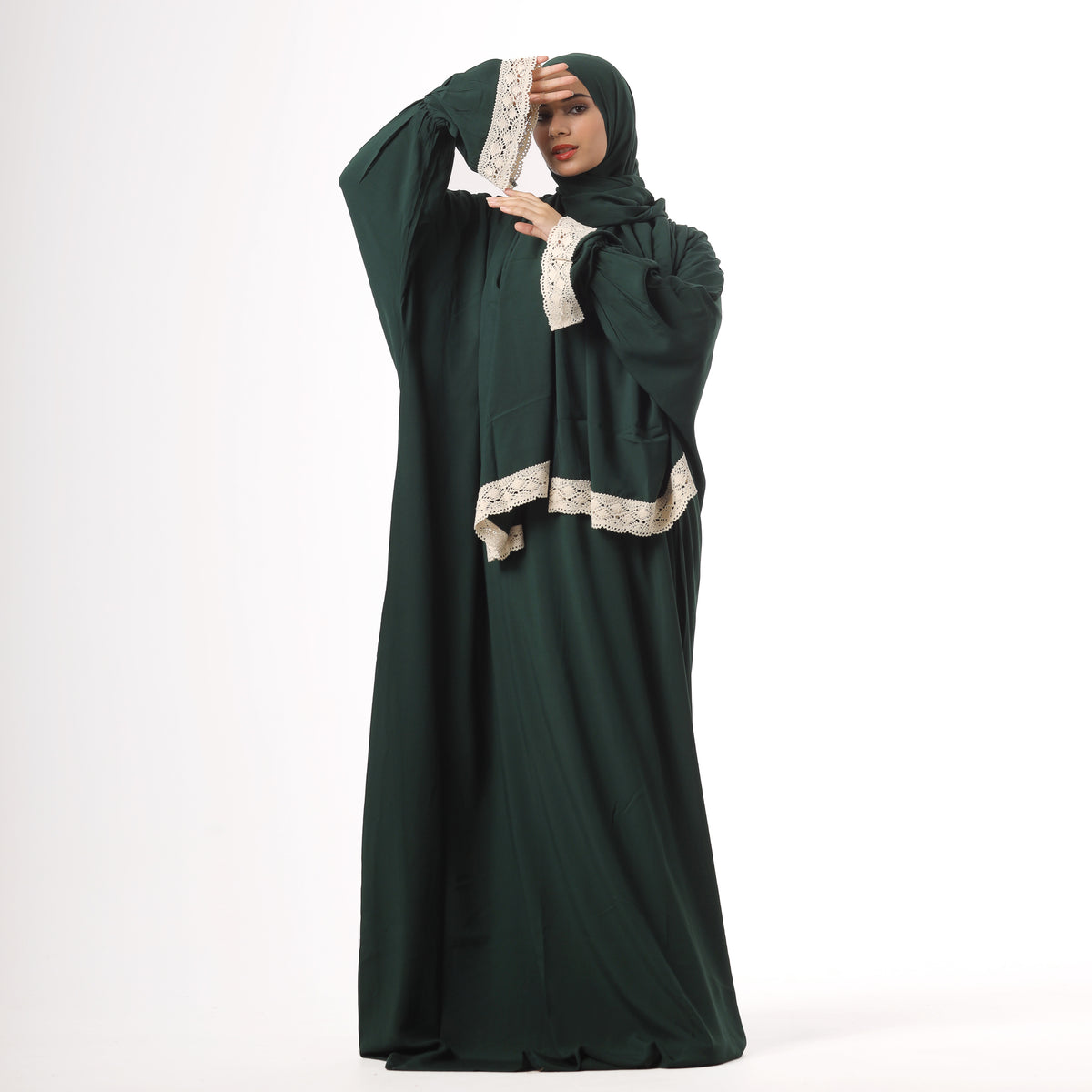 One-Piece Green Prayer Dress