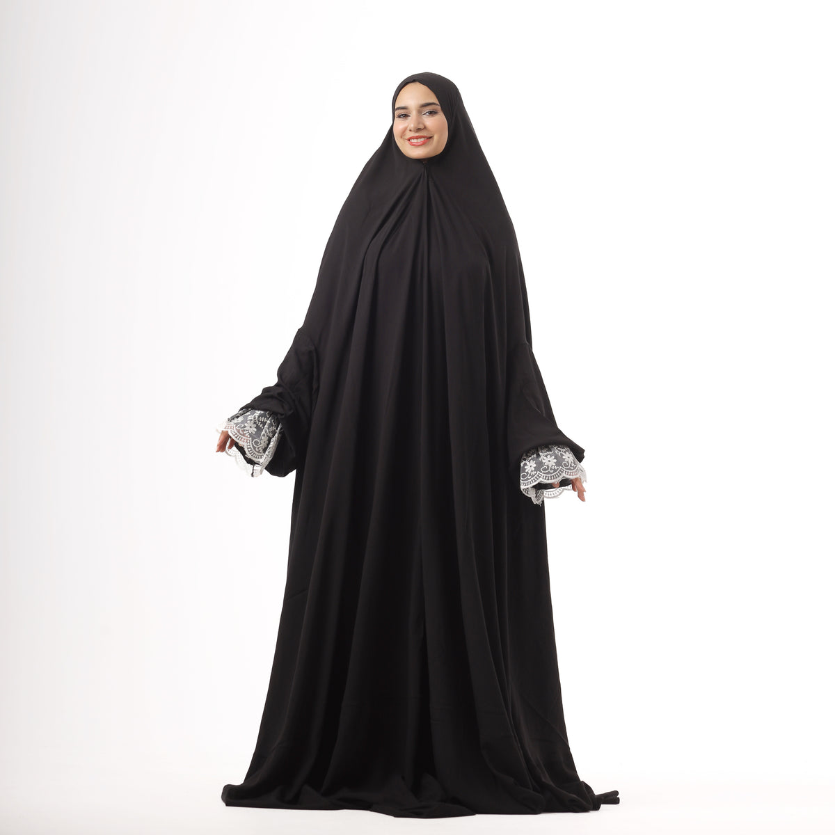 One-Piece Black Dantelle Prayer Dress