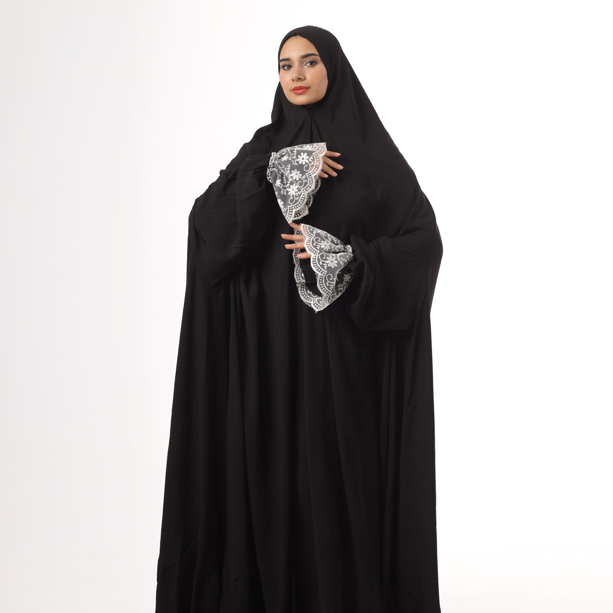 One-Piece Black Dantelle Prayer Dress