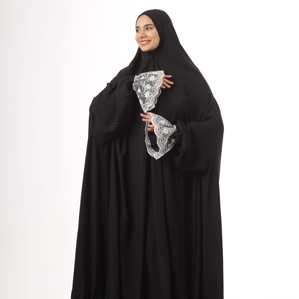 One-Piece Black Dantelle Prayer Dress