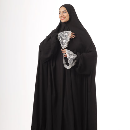One-Piece Black Dantelle Prayer Dress