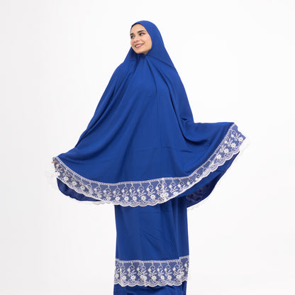 Two-Piece Royal Blue Dantelle Prayer Dress