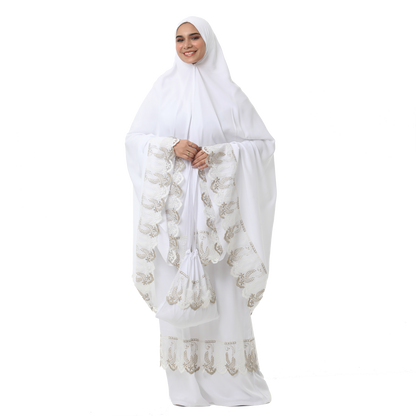 Two-Piece White Dantelle Prayer Dress