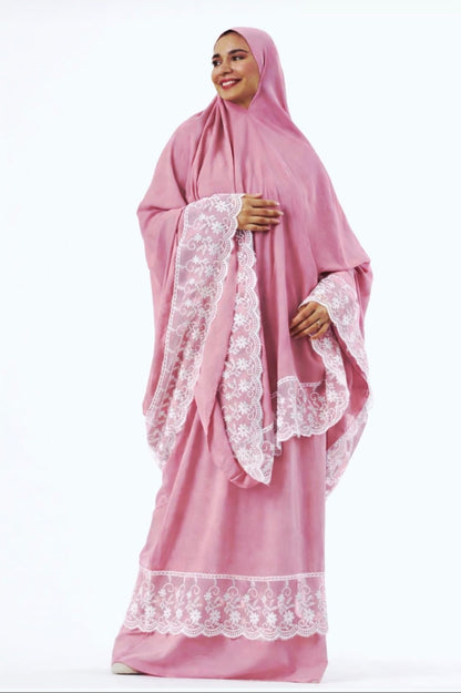 Two-Piece Pink Dantelle Prayer Dress