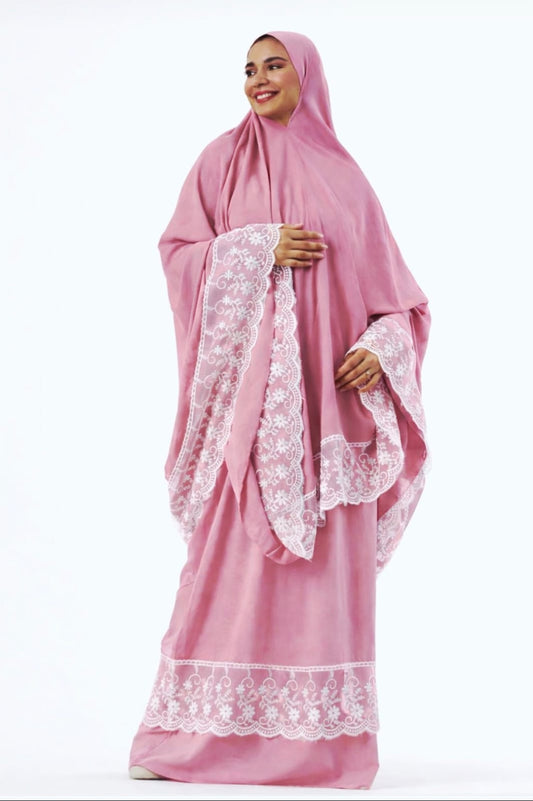 Two-Piece Pink Dantelle Prayer Dress
