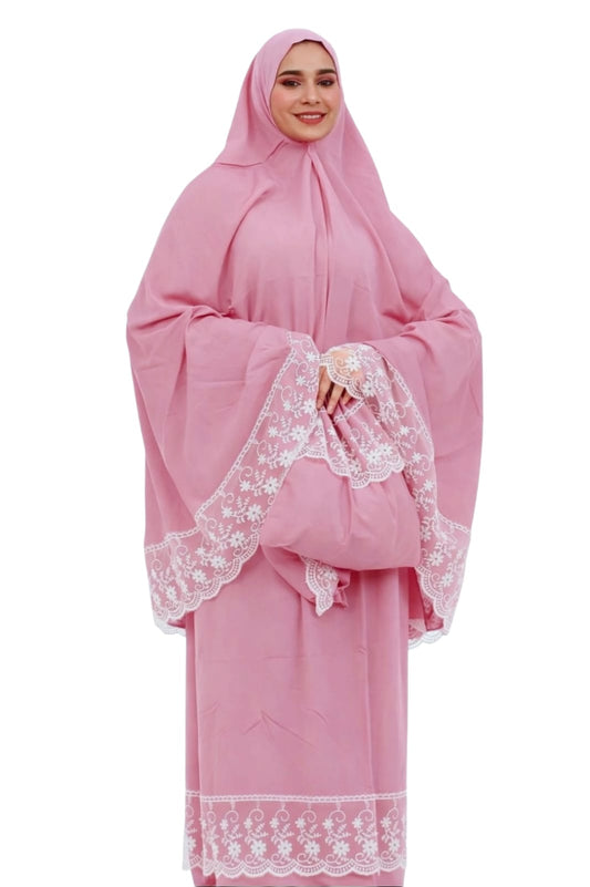 Two-Piece Pink Dantelle Prayer Dress